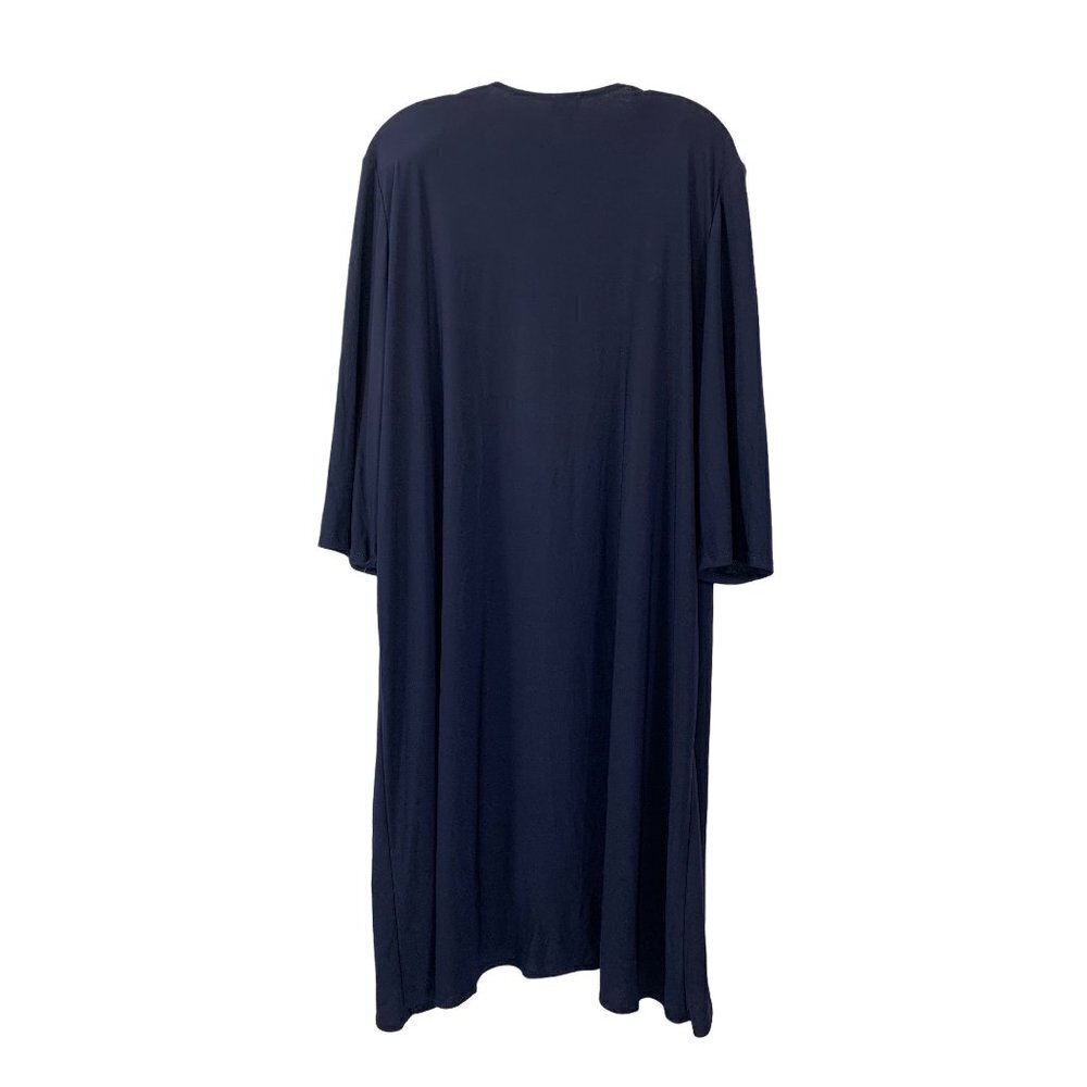 Dressbarn Women's Navy Blue Long Cardigan - Picture 2 of 6